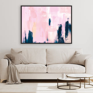 Taffy framed vertical canvas wall art piece for sale at Vybe Interior