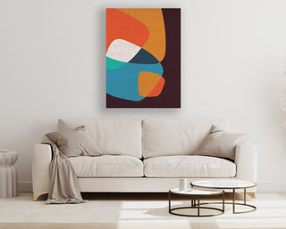 The Corner framed vertical canvas wall art piece for sale at Vybe Interior
