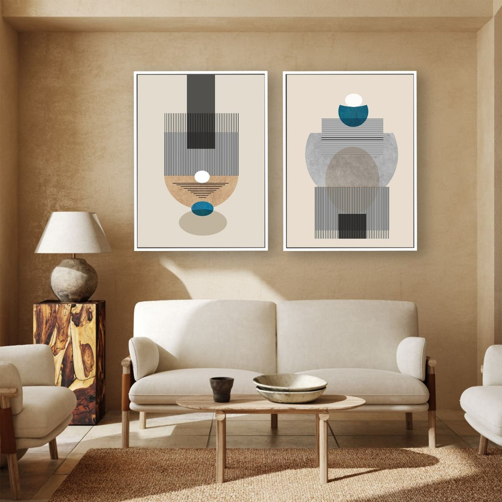 The Shrine framed 2 piece canvas wall art piece for sale at Vybe Interior