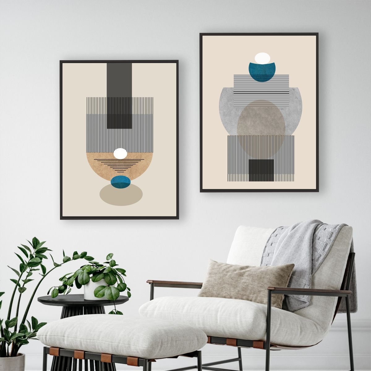 The Shrine - 2-piece Canvas Wall Art - Vybe Interior