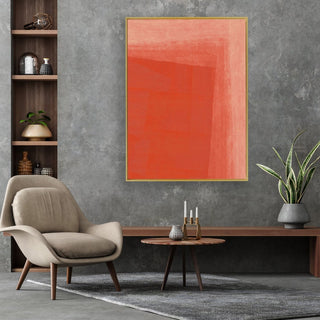Thermal Reaction framed vertical canvas wall art piece for sale at Vybe Interior