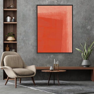 Thermal Reaction framed vertical canvas wall art piece for sale at Vybe Interior