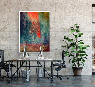 Undercover framed vertical large canvas wall art piece for sale at Vybe Interior