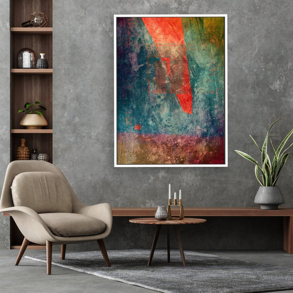 Undercover framed vertical large canvas wall art piece for sale at Vybe Interior