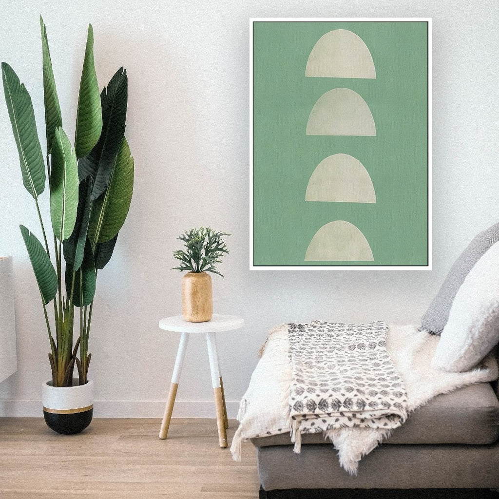 Uniform Thought framed vertical canvas wall art piece for sale at Vybe Interior