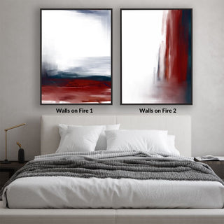 Walls on Fire (Set of 2) - NEW! - Vybe Interior