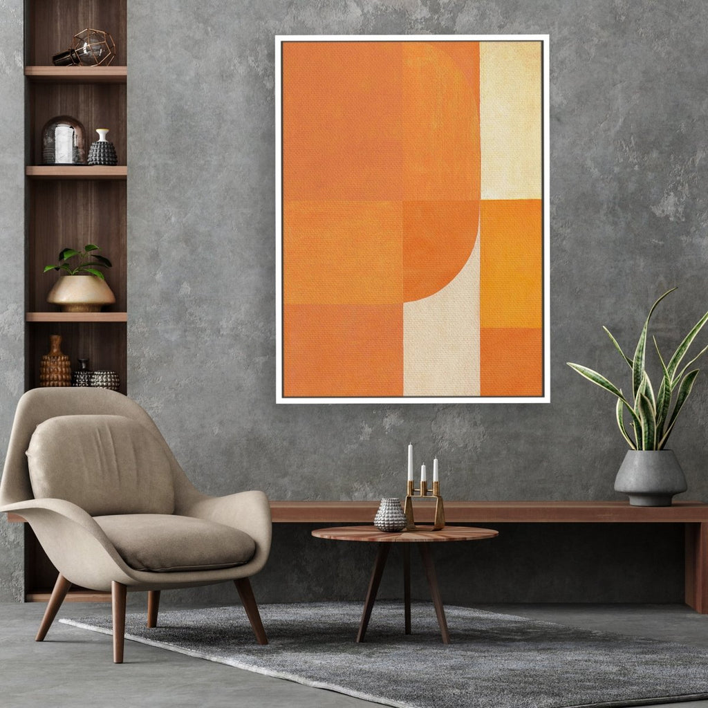 Weak Sun framed vertical canvas wall art piece for sale at Vybe Interior