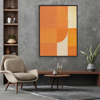 Weak Sun framed vertical canvas wall art piece for sale at Vybe Interior
