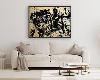 Wild Thoughts framed horizontal canvas wall art piece for sale at Vybe Interior